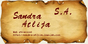 Sandra Atlija vizit kartica